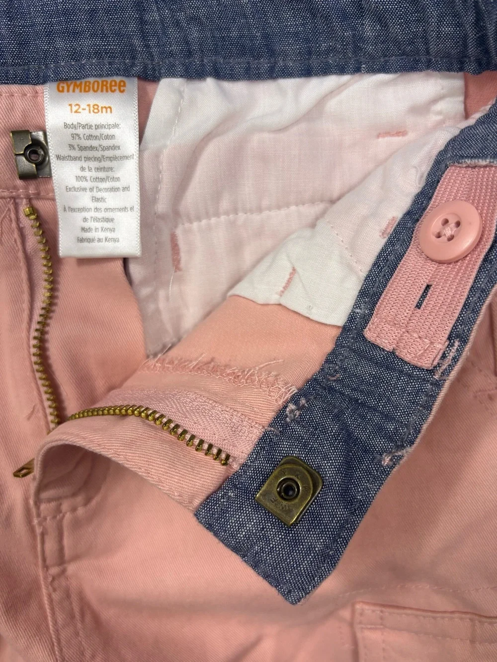 NWT Gymboree Boys Pink Safari Collection Cargo Shorts